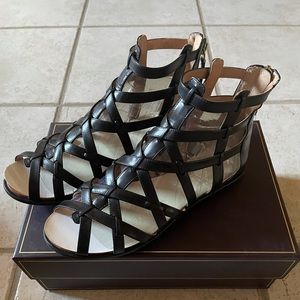 Vince Camino Women’s 8M Black Gladiator Sandals Strap VI-PARUBI Like New w/ Box
